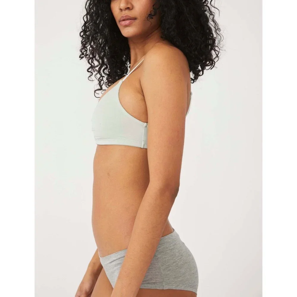 šLAST CHANCEš NWT Free People The Essential Bralette / Sage Ash - Picture 3 of 6